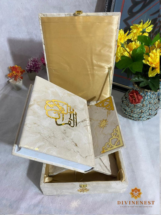 Turkish-Style Quran Box + Quran & Rihal