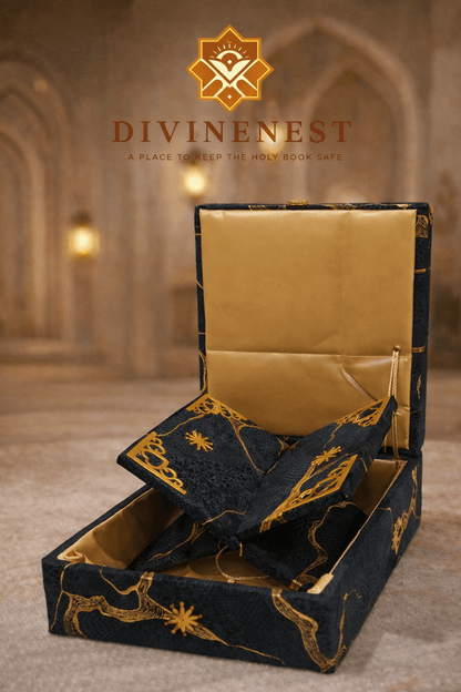 Turkish-Style Quran Box  & Rihal (Handmade Collection)