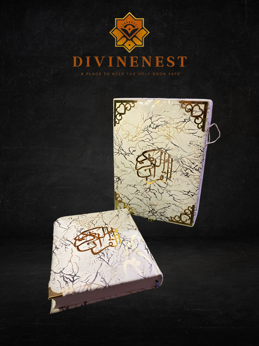 Premium Turkish-Style Quran + Box & Rihal (Handmade Collection)