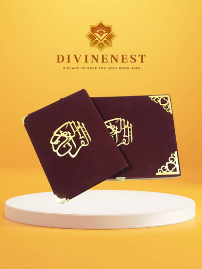 DivineNest – Premium Style Quran Box & Quran Majeed (Handmade Collection)