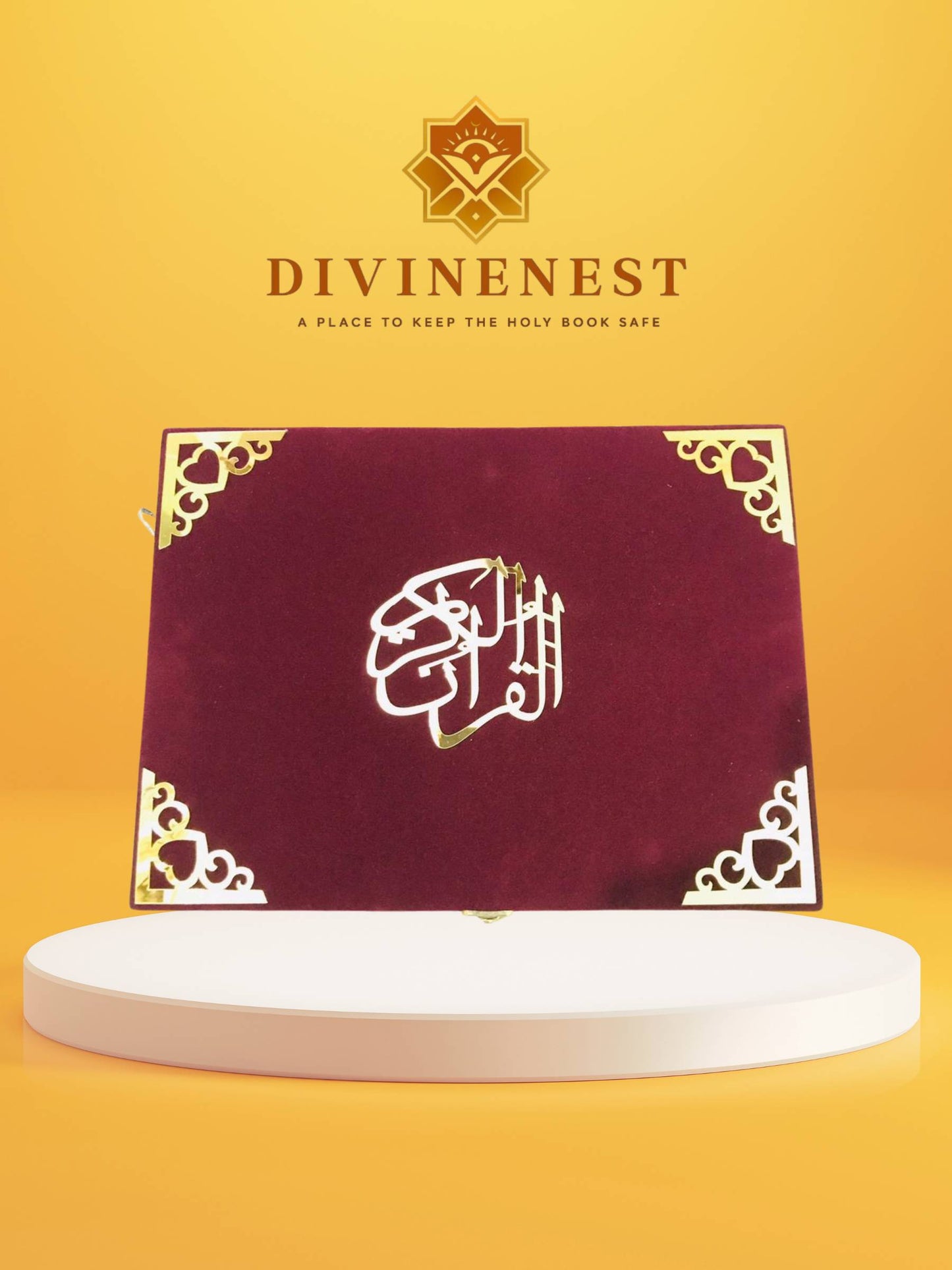 DivineNest – Premium Style Quran Box & Quran Majeed (Handmade Collection)