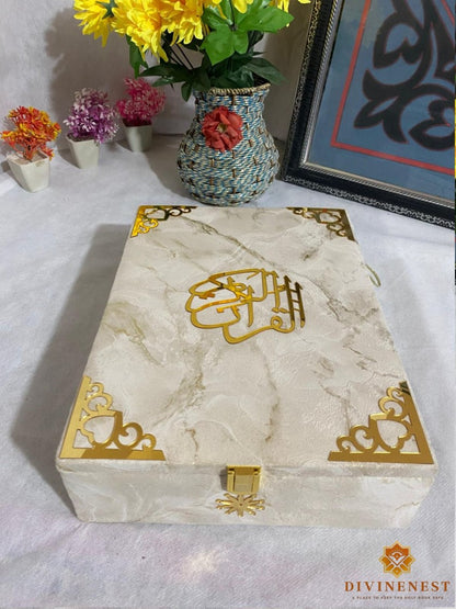 Turkish-Style Quran Box + Quran & Rihal