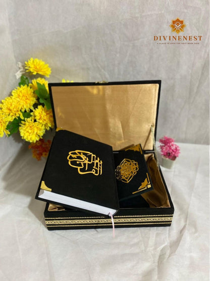 Premium Al Quran Box + Rehal & Quran Majeed