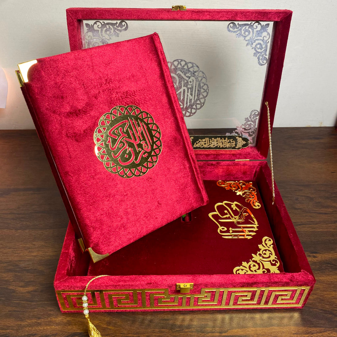 Wedding Special Quran Box Set – Luxury Velvet Quran Gift Set for Nikkah & Wedding