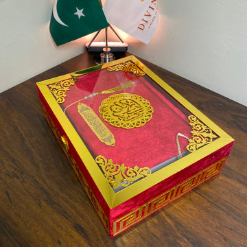 Wedding Special Quran Box Set – Luxury Velvet Quran Gift Set for Nikkah & Wedding