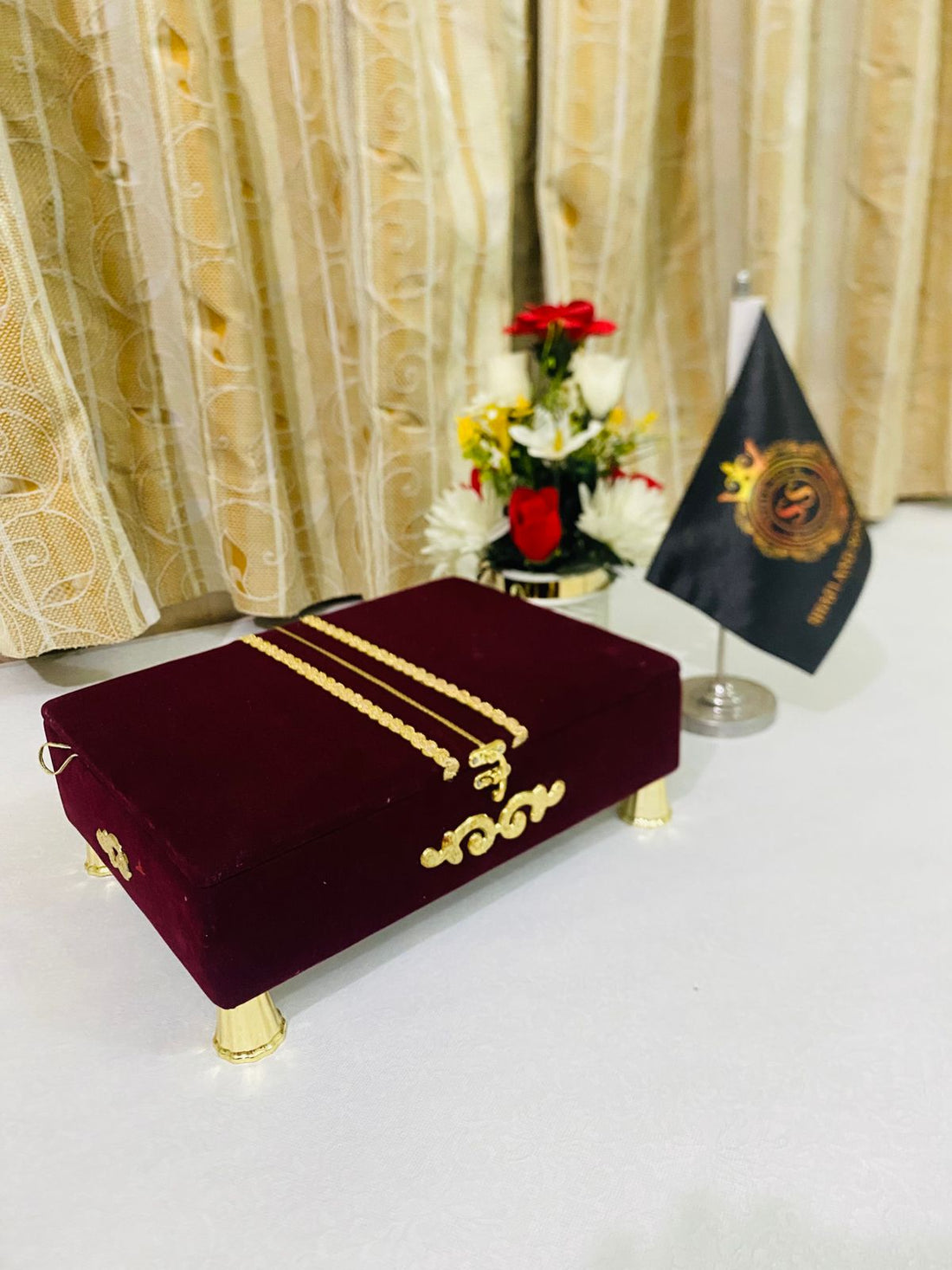 Luxury Velvet Quran Box Set – Mehroon Premium Islamic Gift Box