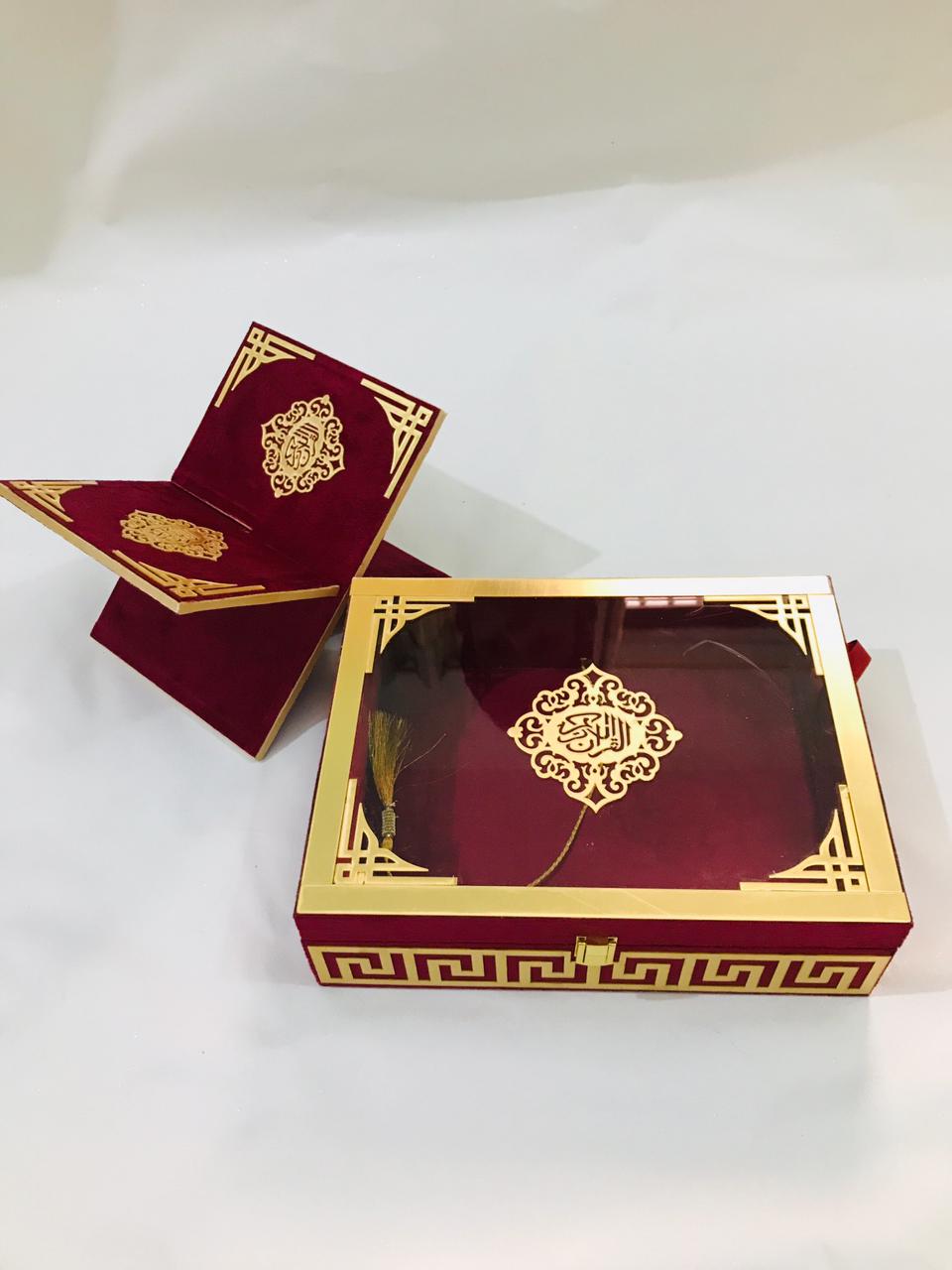 Luxury Acrylic Quran Box – Elegant Islamic Gift || Perfect Wedding, Hajj & Umrah Gift